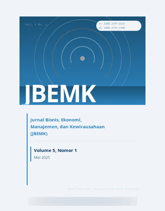 Jurnal Bisnis, Ekonomi, Manajemen, dan Kewirausahaan 